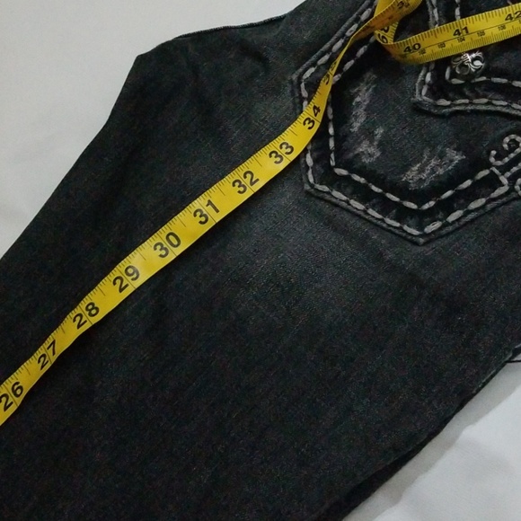 MISS ME JP5014-2 Boot Black Jeans - Picture 7 of 8